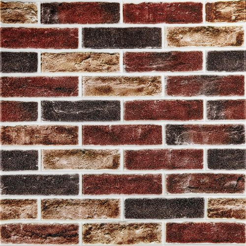 Самоклеящаяся 3D панель Sticker Wall SW-00001183 Кирпич клинкер бежевый 700х700х5мм