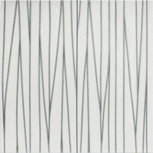 Самоклеящаяся 3D панель Sticker Wall SW-00001185 Серебряные ленты 700х700х5мм