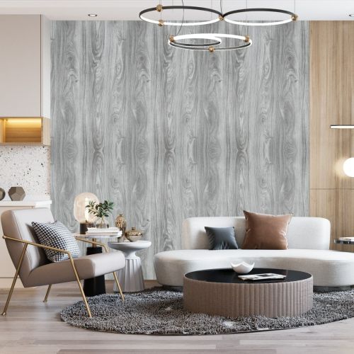 Самоклеящаяся виниловая плитка Sticker Wall SW-00001175 Пепельная в рулоне 3000х600х2мм