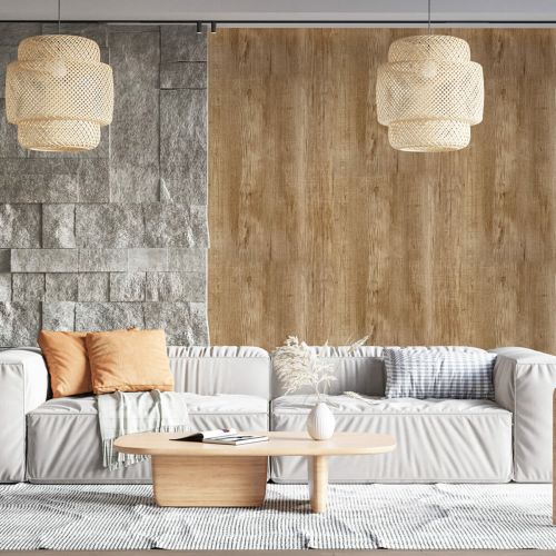 Самоклеящаяся виниловая плитка Sticker Wall SW-00001177 Ясень в рулоне 3000х600х2мм