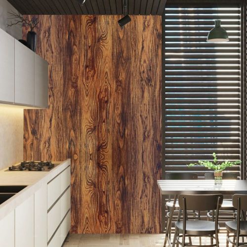 Самоклеящаяся виниловая плитка Sticker Wall SW-00001178 Каштан в рулоне 3000х600х2мм