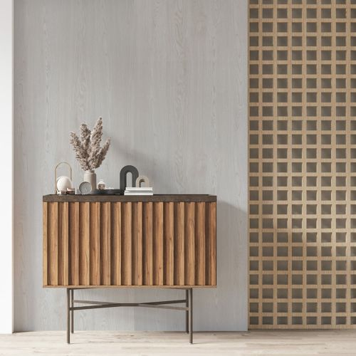 Самоклеящаяся виниловая плитка Sticker Wall SW-00001181 Молочная в рулоне 3000х600х2мм