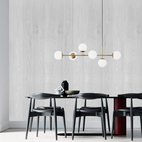 Самоклеящаяся виниловая плитка Sticker Wall SW-00001181 Молочная в рулоне 3000х600х2мм