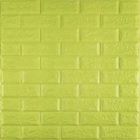 Самоклеящаяся 3D панель Sticker Wall SW-00001331 Флуоресцентный зеленый 700х770х5мм
