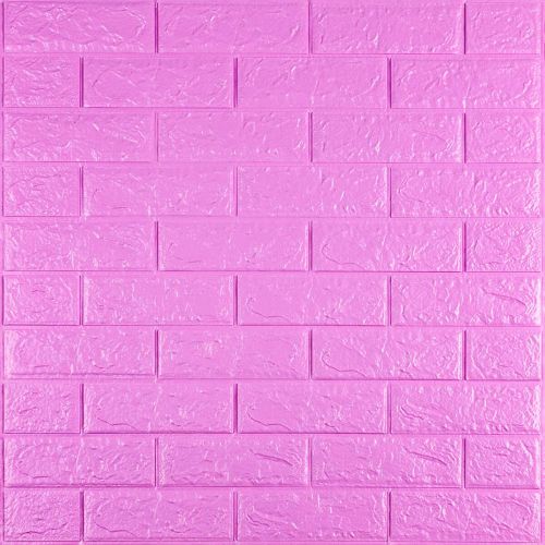 Самоклеящаяся 3D панель Sticker Wall SW-00001334 Пурпурная 700х770х5мм