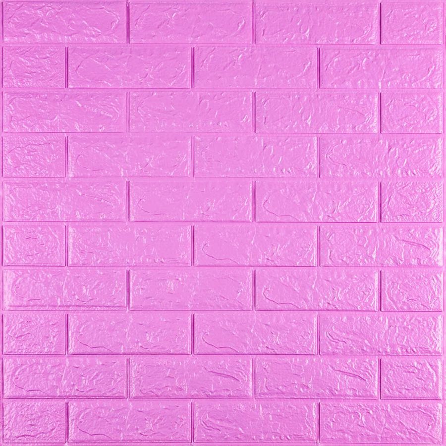 Самоклеящаяся 3D панель Sticker Wall SW-00001334 Пурпурная 700х770х5мм