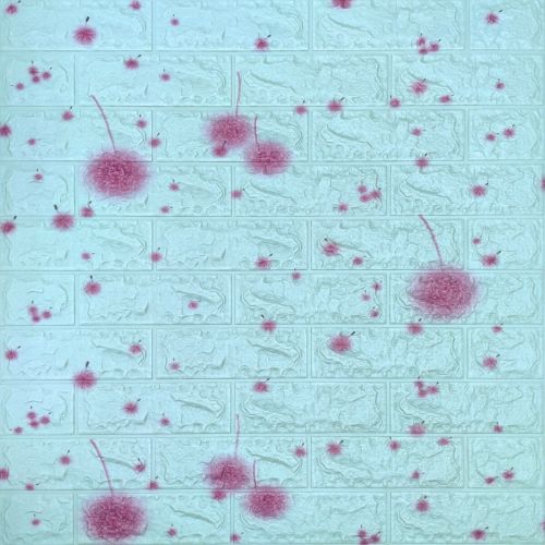 Самоклеящаяся 3D панель Sticker Wall SW-00001362 Голубые одуванчики 700х770х4мм