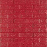 Самоклеящаяся 3D панель Sticker Wall SW-00001364 Красная 700х770х3мм 