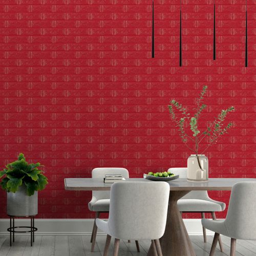Самоклеящаяся 3D панель Sticker Wall SW-00001364 Красная 700х770х3мм