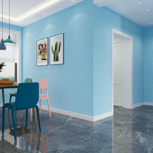Самоклеющиеся обои Sticker Wall SW-00001326 Светло-сине белые 500х2800х2.5мм