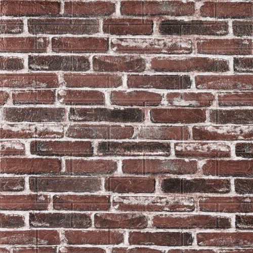 Самоклеящаяся 3D панель Sticker Wall SW-00001164 Под красный кирпич 700х770х3мм