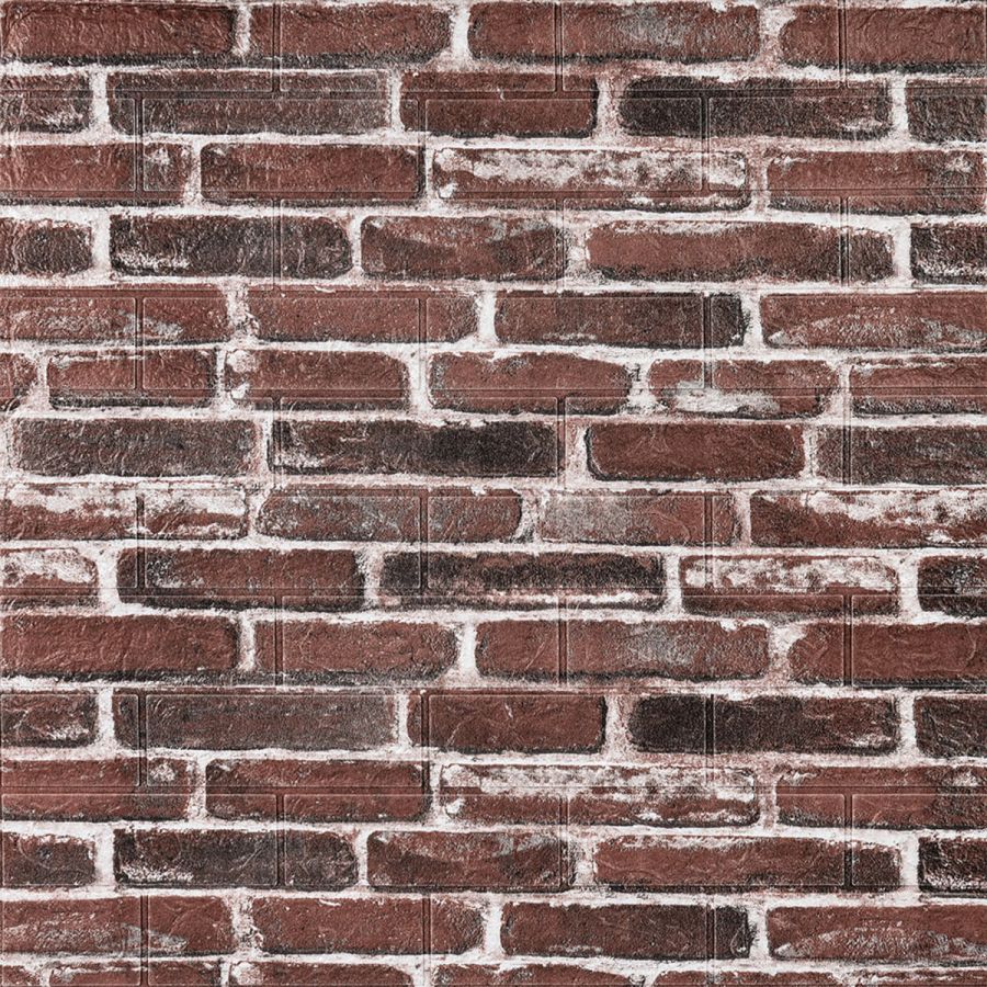 Самоклеящаяся 3D панель Sticker Wall SW-00001164 Под красный кирпич 700х770х3мм