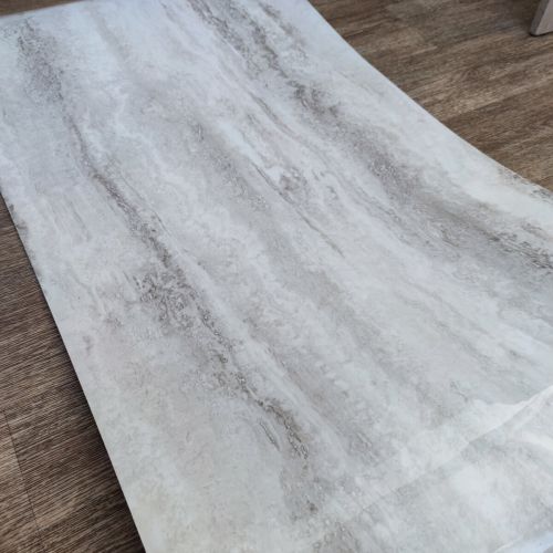 Самоклеящаяся виниловая плитка Sticker Wall SW-00001283 В рулоне перламутровый мрамор глянец 3000х600х2мм