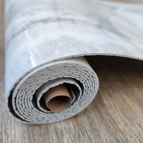 Самоклеящаяся виниловая плитка Sticker Wall SW-00001283 В рулоне перламутровый мрамор глянец 3000х600х2мм