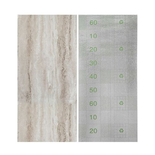 Самоклеящаяся виниловая плитка Sticker Wall SW-00001283 В рулоне перламутровый мрамор глянец 3000х600х2мм