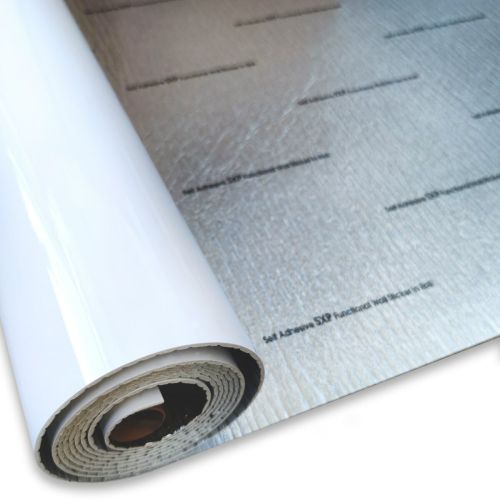 Самоклеящаяся виниловая плитка Sticker Wall SW-00001284 В рулоне белая глянец 3000х600х2мм