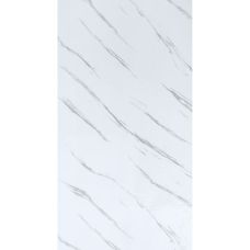 Самоклеящаяся виниловая плитка Sticker Wall SW-00001285 В рулоне белый мрамор глянец 3000х600х2мм