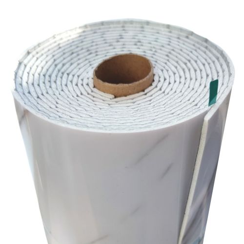 Самоклеящаяся виниловая плитка Sticker Wall SW-00001285 В рулоне белый мрамор глянец 3000х600х2мм