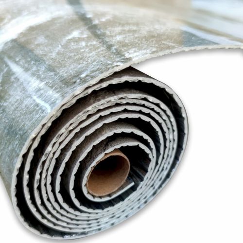 Самоклеящаяся виниловая плитка Sticker Wall SW-00001286 В рулоне серый мрамор глянец 3000х600х2мм