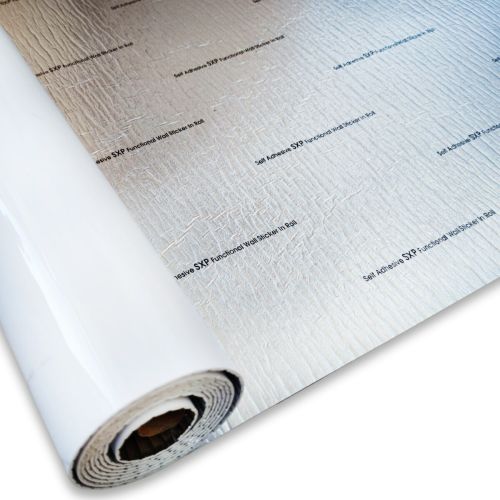 Самоклеящаяся виниловая плитка Sticker Wall SW-00001287 В рулоне белый воздушный мрамор глянец 3000х600х2мм