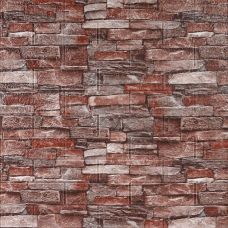 Самоклеящаяся 3D панель Sticker Wall SW-00001319 Под камень красный песчаник 700х770х3мм 