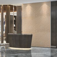 Декоративная ПВХ плита Sticker Wall SW-00001397 Бежевый мрамор 1,22х2,44мх3мм