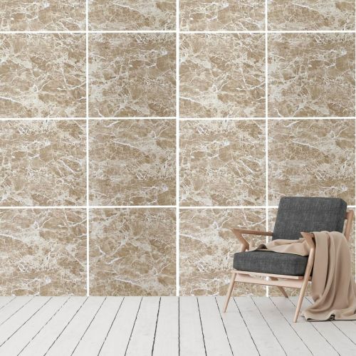 Декоративная ПВХ плита Sticker Wall SW-00001398 Кремовый мрамор 1,22х2,44мх3мм