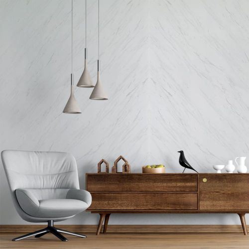 Декоративная ПВХ плита Sticker Wall SW-00001399 Белый мрамор 1,22х2,44мх3мм