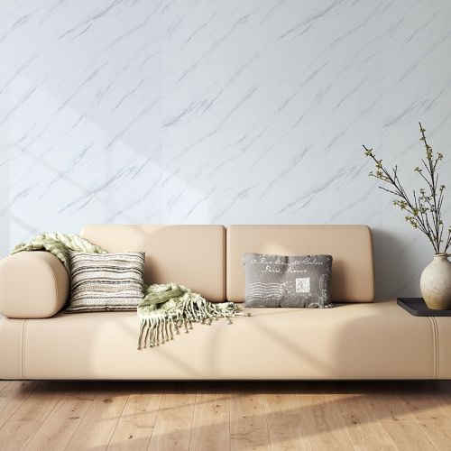 Декоративная ПВХ плита Sticker Wall SW-00001402 Греческий белый мармур 1,22х2,44мх3мм