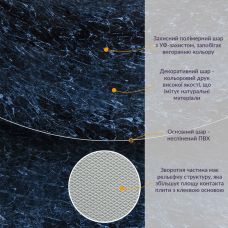 Декоративная ПВХ плита Sticker Wall SW-00001404 Черный мрамор 1,22х2,44мх3мм 