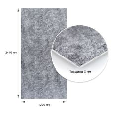 Декоративная ПВХ плита Sticker Wall SW-00001405 Пепельный мрамор 1,22х2,44мх3мм