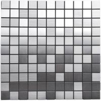 Самоклеющая панель под алюминий Sticker Wall SW-00001167 30х30смх3мм Серебряный