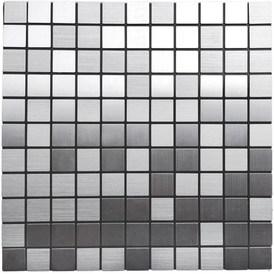 Самоклеющая панель под алюминий Sticker Wall SW-00001167 30*30см*3мм Серебряный