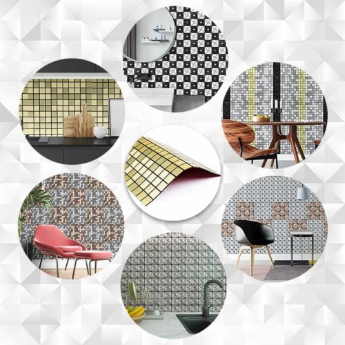 Самоклеющаяся панель под алюминий Sticker Wall SW-00001168 30*30см*3мм Зеленый