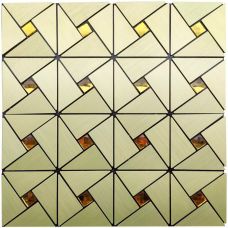 Самоклеющаяся панель под алюминий Sticker Wall SW-00001172 30х30смх3мм Зеленый