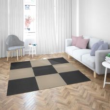 Самоклеящаяся плитка под ковролин Sticker Wall SW-00001290 600х600х4мм Бежевый