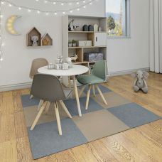 Самоклеящаяся плитка под ковролин Sticker Wall SW-00001290 600х600х4мм Бежевый