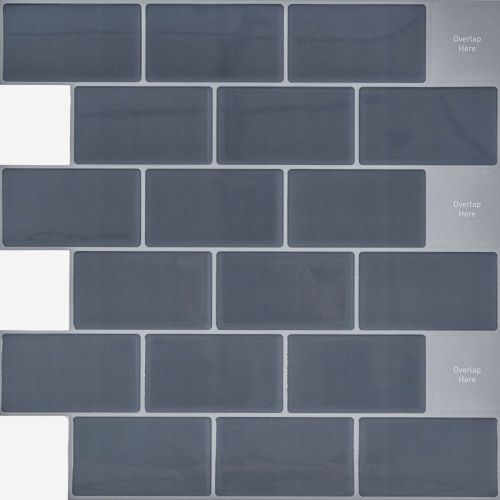 Самоклеющаяся полиуретановая панель под серый кирпич Sticker Wall SW-00001153 305*305*1мм