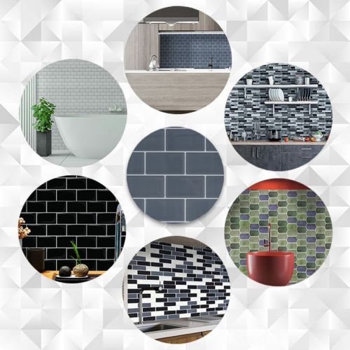 Самоклеющаяся полиуретановая панель под серый кирпич Sticker Wall SW-00001153 305*305*1мм