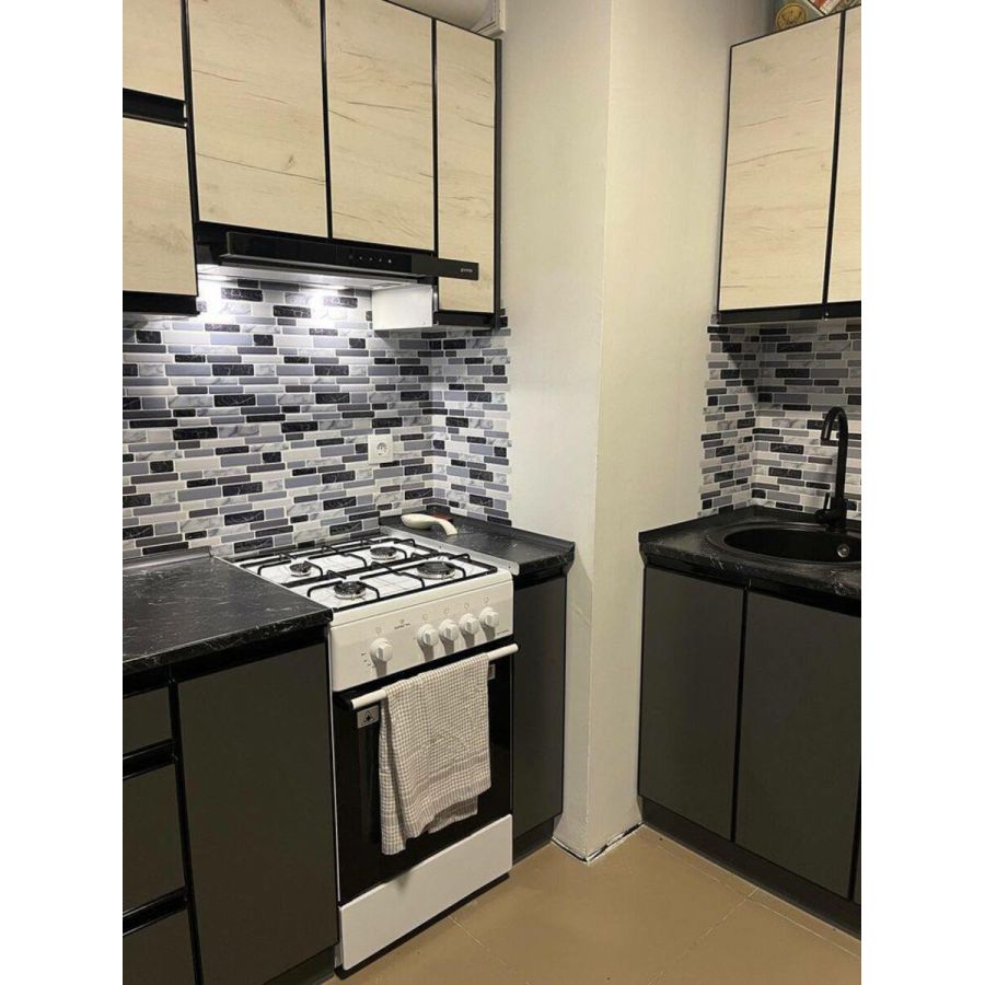 Самоклеющаяся полиуретановая панель под мрамор кирпич Sticker Wall SW-00001174 305*305*1мм