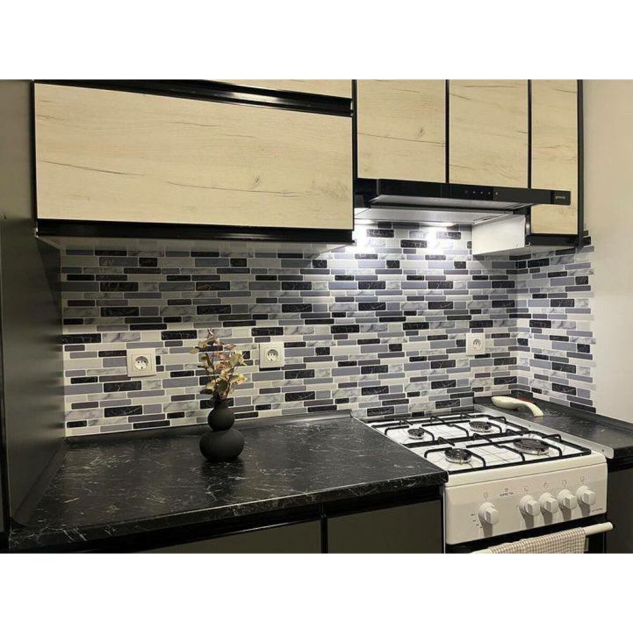 Самоклеющаяся полиуретановая панель под мрамор кирпич Sticker Wall SW-00001174 305*305*1мм