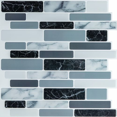 Самоклеющаяся полиуретановая панель под мрамор кирпич Sticker Wall SW-00001174 305*305*1мм