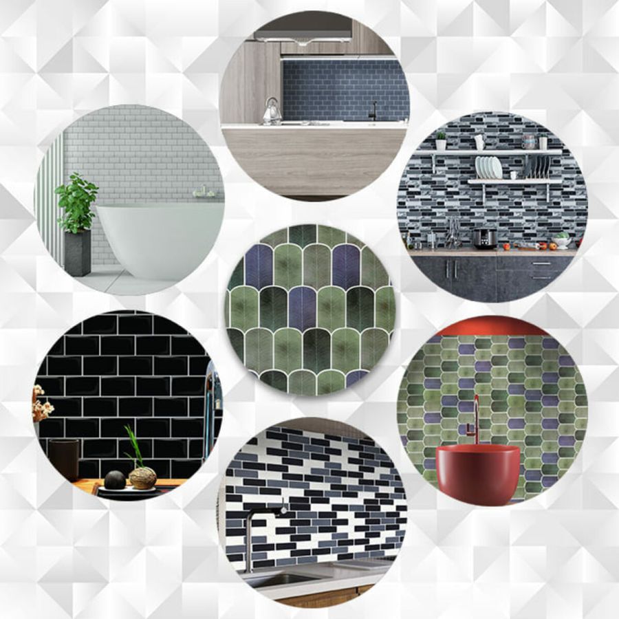 Самоклеющаяся полиуретановая панель под лист мозаику Sticker Wall SW-00001194 305*305*1мм