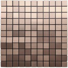 Самоклеющаяся панель под алюминий Sticker Wall SW-00001157 30х30смх3мм Золотисто-розовый
