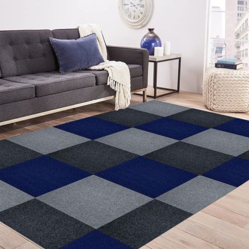 Самоклеящаяся плитка под ковролин Sticker Wall SW-00001288 600*600*4мм Темно-серый