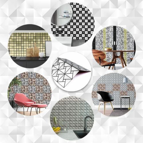Самоклеющая панель под алюминий Sticker Wall SW-00001325 30*30см*3мм Серебряный