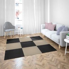 Самоклеящаяся плитка под ковролин Sticker Wall SW-00001417 600х600х4мм Черный