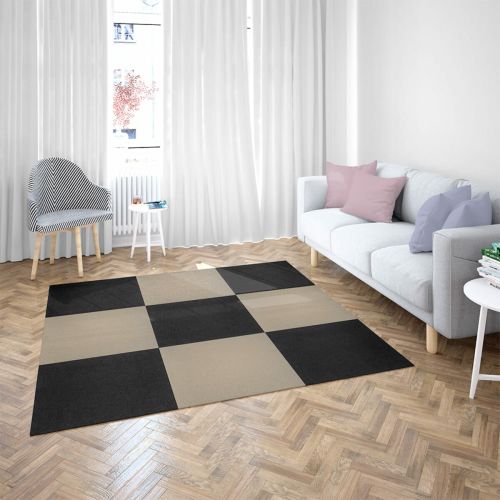 Самоклеящаяся плитка под ковролин Sticker Wall SW-00001417 600*600*4мм Черный