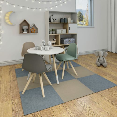 Самоклеящаяся плитка под ковролин Sticker Wall SW-00001418 600*600*4мм Серый