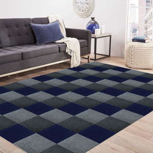 Самоклеящаяся плитка под ковролин Sticker Wall SW-00001419 300*300*4мм Синий